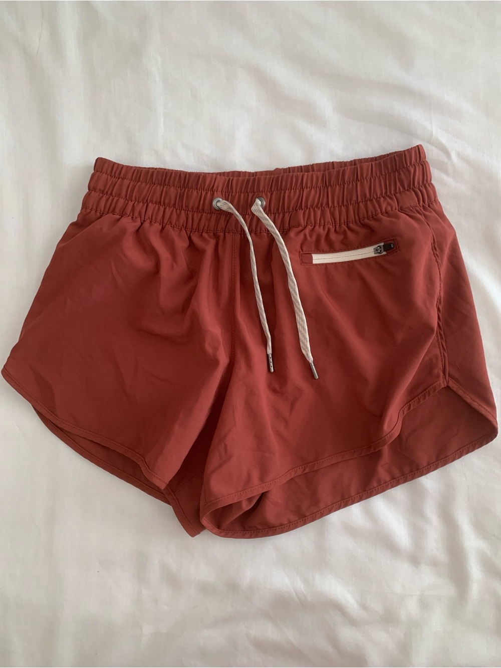 EUC Vuori Clementine Shorts 2.0 VW3004 XS Terracotta Rust Lined Athletic Run
